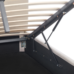 Bett mit Stauraum Kunstleinen RENNES 180 x 200 cm Beige