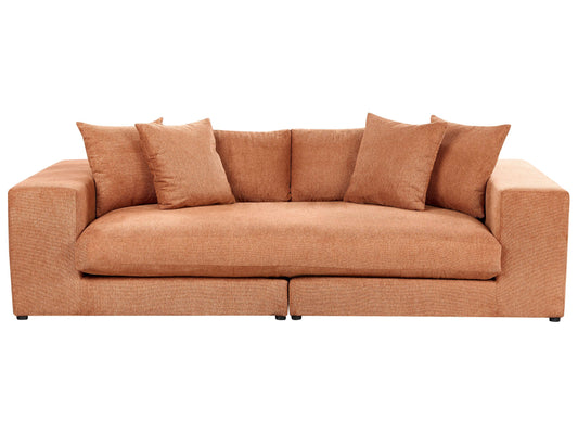 3-Sitzer Sofa orange mit Kissen GLORVIKA