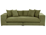 3-Sitzer Sofa dunkelgrün mit Kissen GLORVIKA