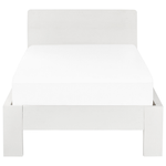 Bett mit Lattenrost Kiefernholz ROYAN 90 x 200 cm Weiss