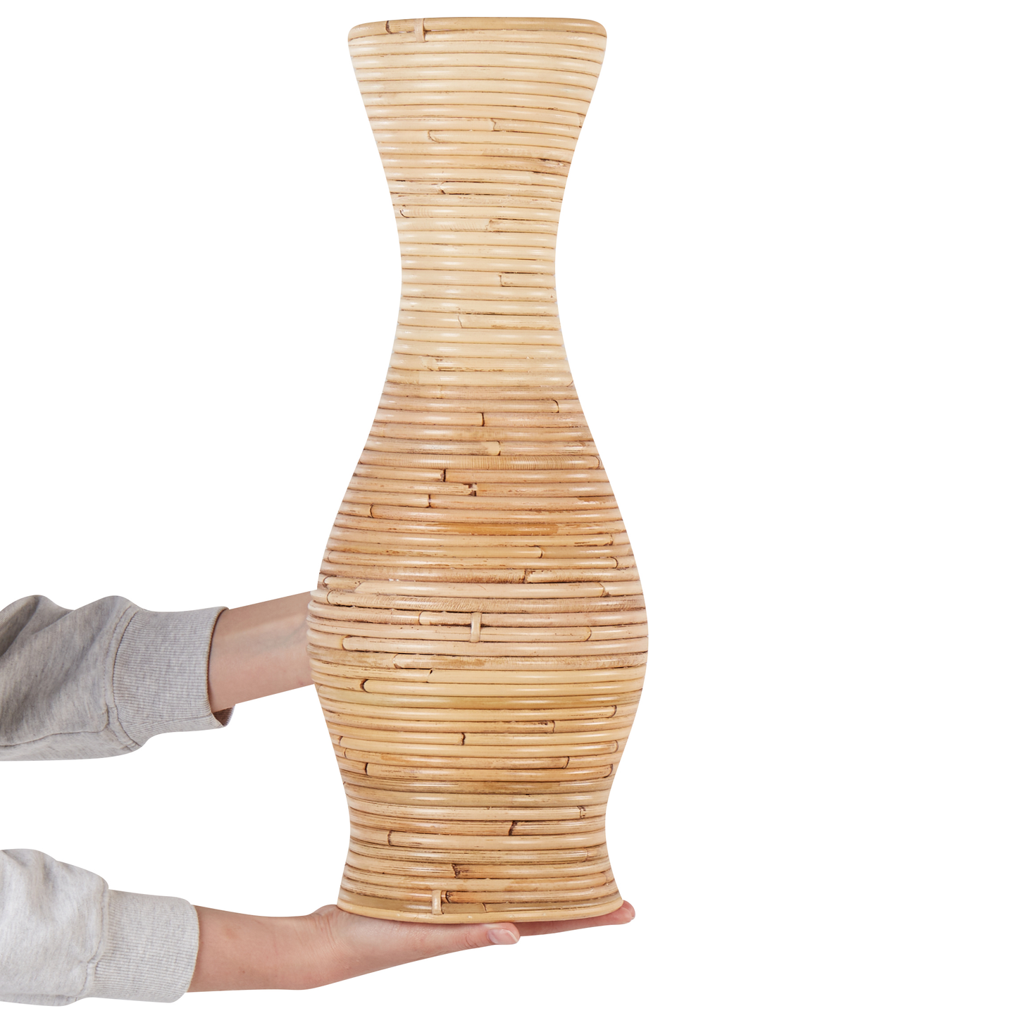 Dekovase TRINISA Rattan 50 cm Naturfarben