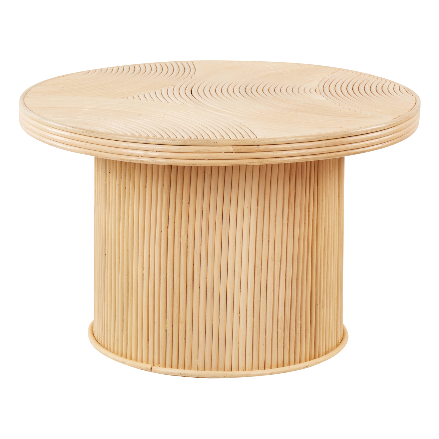 Couchtisch 2er Set Rattan natur rund ILIOS