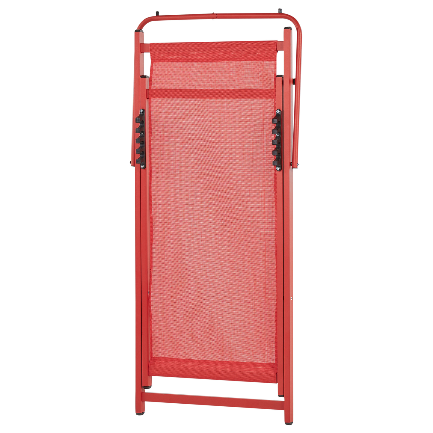 Liegestuhl Aluminium rot Textilbespannung LOCRI II