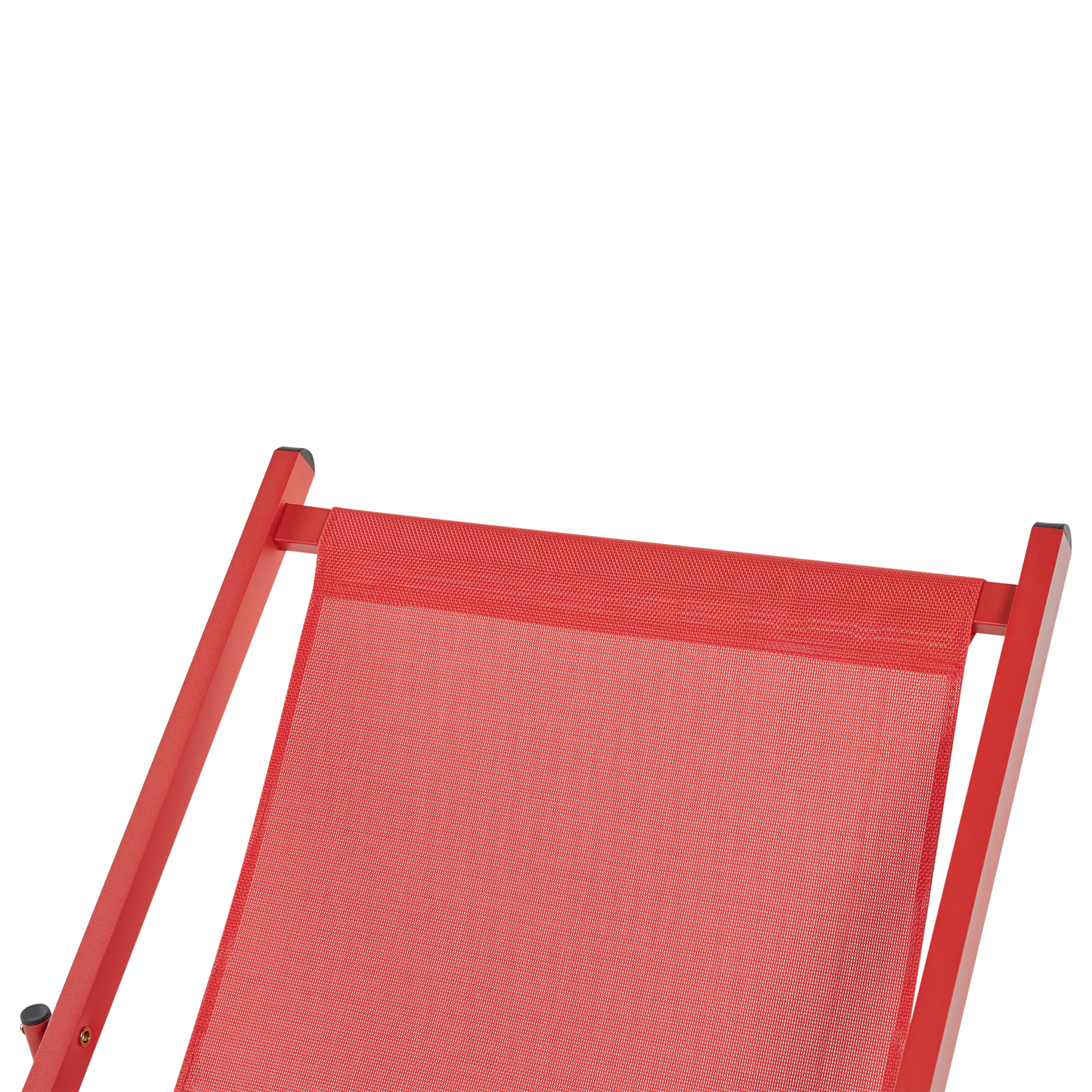 Liegestuhl Aluminium rot Textilbespannung LOCRI II