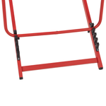 Liegestuhl Aluminium rot Textilbespannung LOCRI II