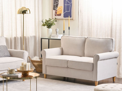 2-Sitzer Sofa Stoff helles Beige RONNEBY
