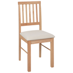 Esszimmerstuhl 2er Set ORONO Holz Hellbraun