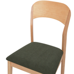 Esszimmerstuhl 2er Set ALVIN Holz Hellbraun