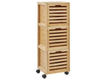 Badezimmerschrank SHAWNEE Bambusholz 32 cm 30 cm 90 cm Hellbraun