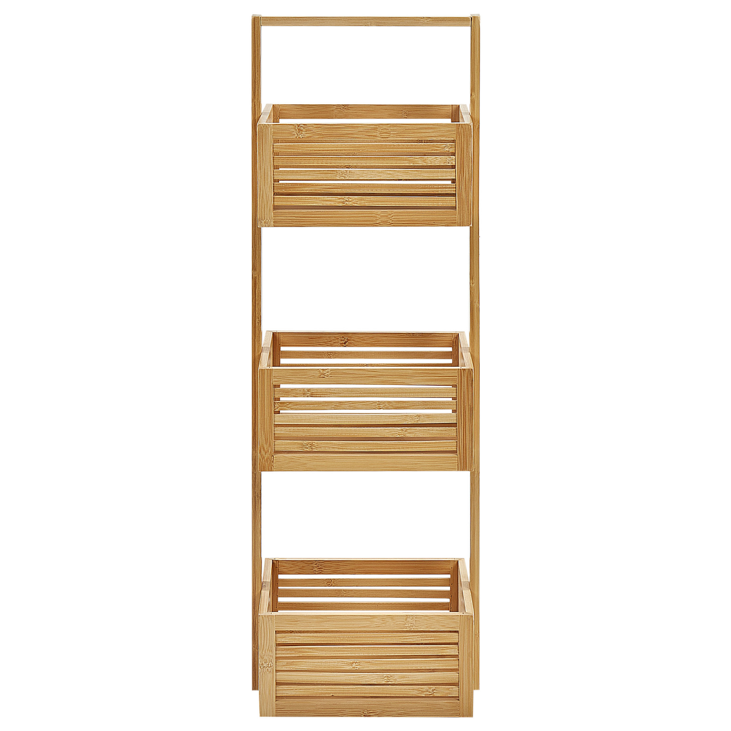 Badregal Bambusholz hellbraun 3 Fächer WAVERLY