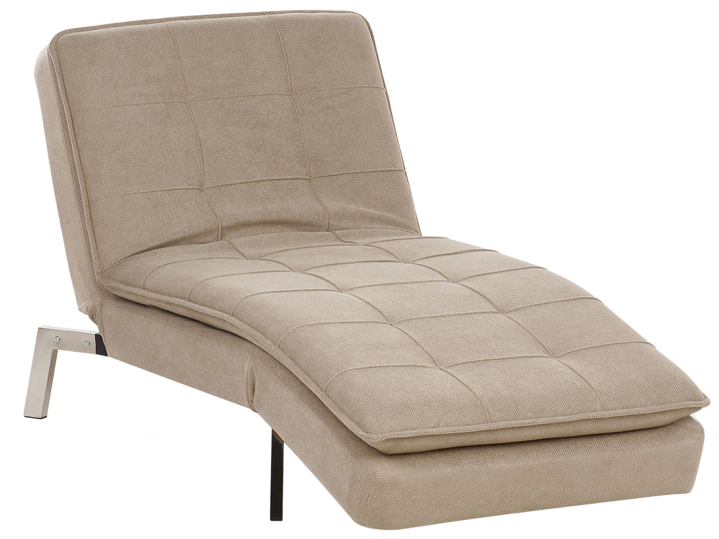 Chaiselongue beige verstellbar LOIRET