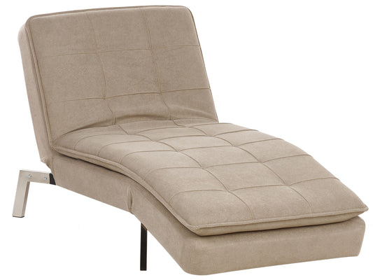 Chaiselongue beige verstellbar LOIRET