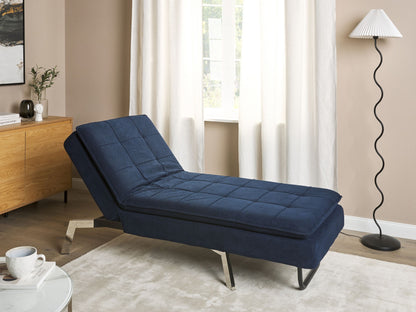 Chaiselongue marineblau verstellbar LOIRET