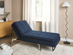 Chaiselongue marineblau verstellbar LOIRET