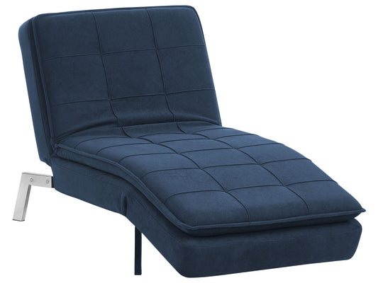 Chaiselongue marineblau verstellbar LOIRET