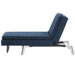 Chaiselongue marineblau verstellbar LOIRET