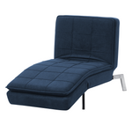 Chaiselongue marineblau verstellbar LOIRET