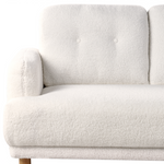 2-Sitzer Sofa Bouclé Weiss TUVE