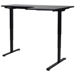 Schreibtisch rechtsseitig schwarz 160 x 59 cm elektrisch höhenverstellbar DESTINES