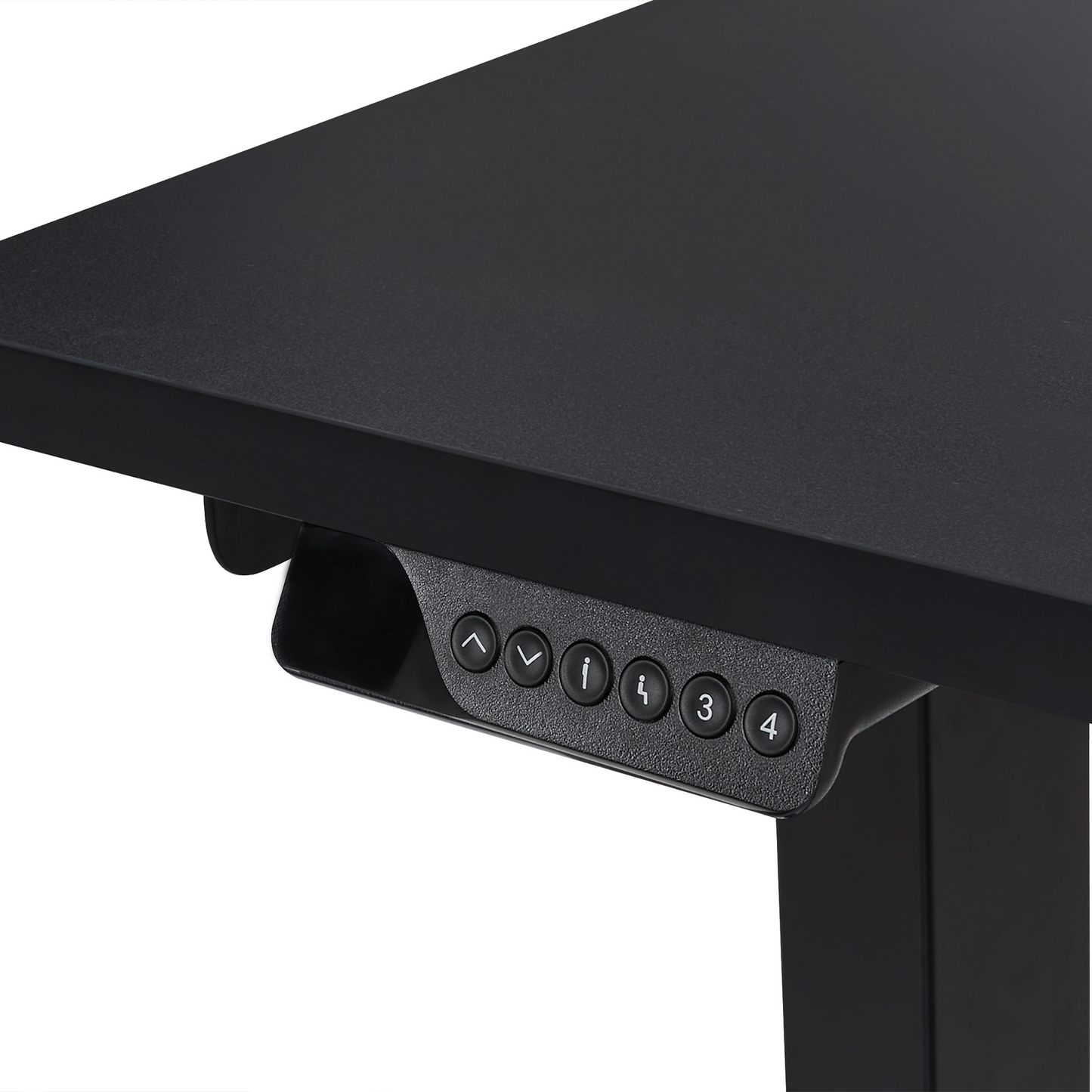 Schreibtisch rechtsseitig schwarz 160 x 59 cm elektrisch höhenverstellbar DESTINES