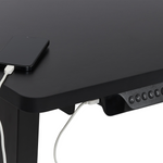 Schreibtisch rechtsseitig schwarz 160 x 59 cm elektrisch höhenverstellbar DESTINES