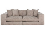 3-Sitzer Sofa hellbraun mit Kissen GLORVIKA II