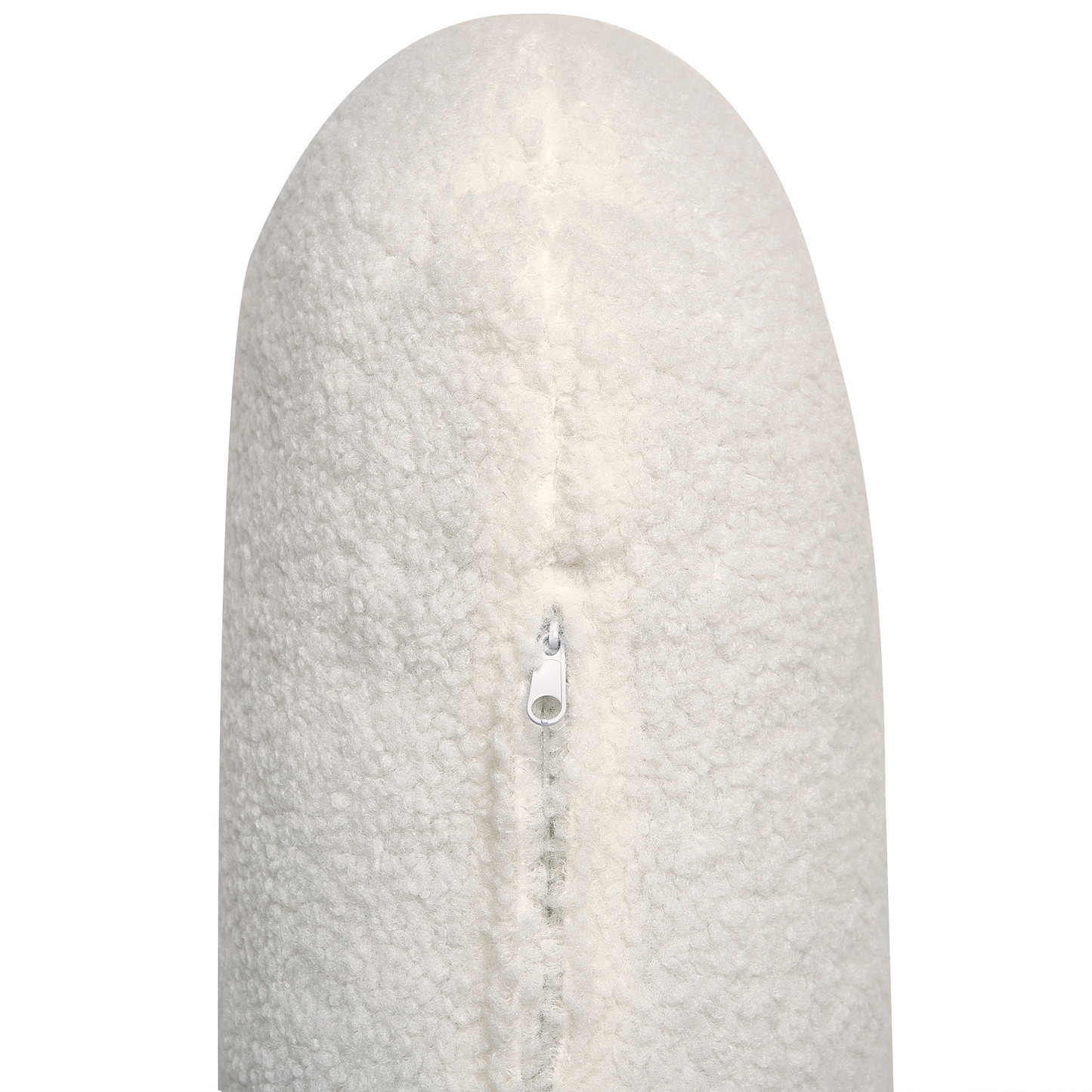3-Sitzer Ecksofa Bouclé weiss linksseitig SIMOS