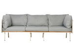 3 Sitzer Sofa Metall Grau SENISE