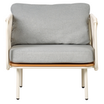 Stuhl mit Fusshocker Grau SENISE