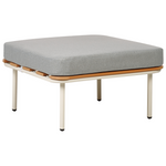 Stuhl mit Fusshocker Grau SENISE