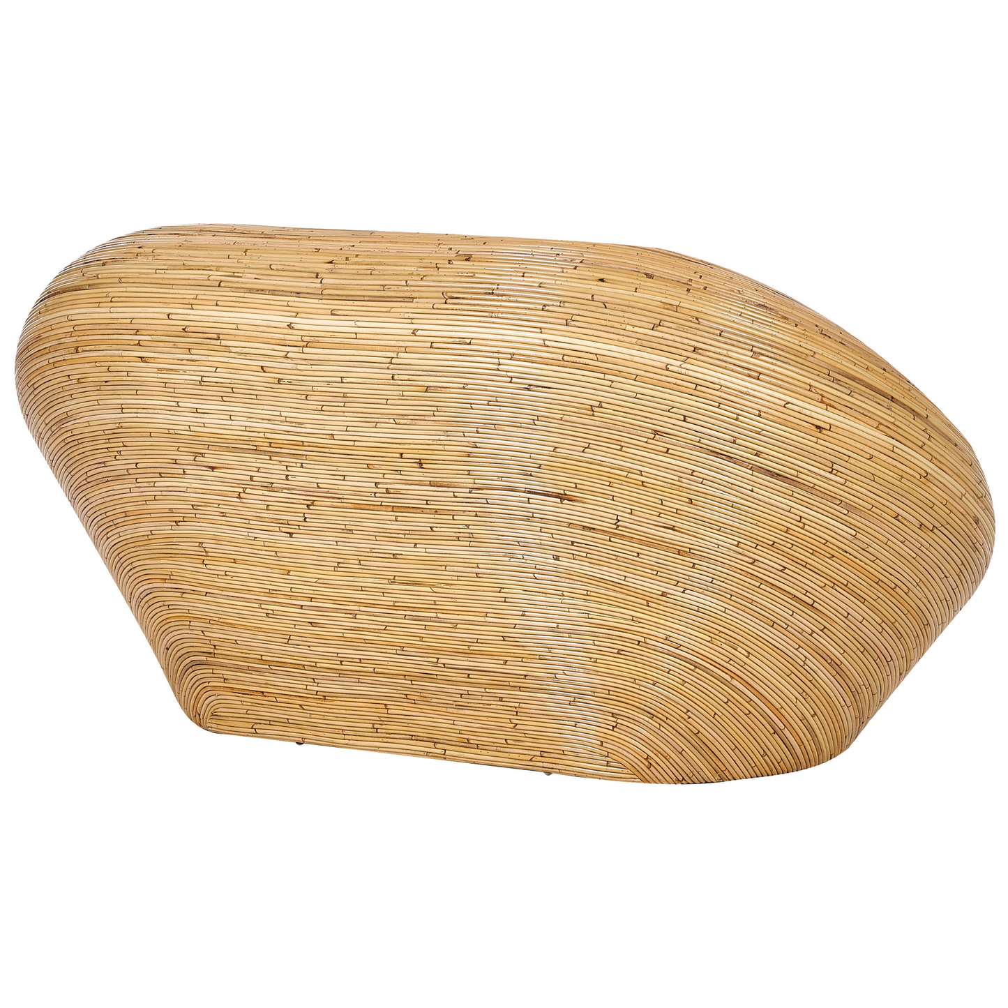 Gartensofa Set 4-Sitzer MAIORI Rattan Naturfarben