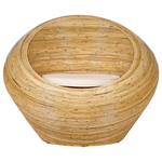 Gartensofa Set 4-Sitzer MAIORI Rattan Naturfarben