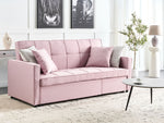 3-Sitzer Schlafsofa pastellrosa GLOMMA