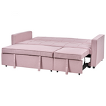 3-Sitzer Schlafsofa pastellrosa GLOMMA