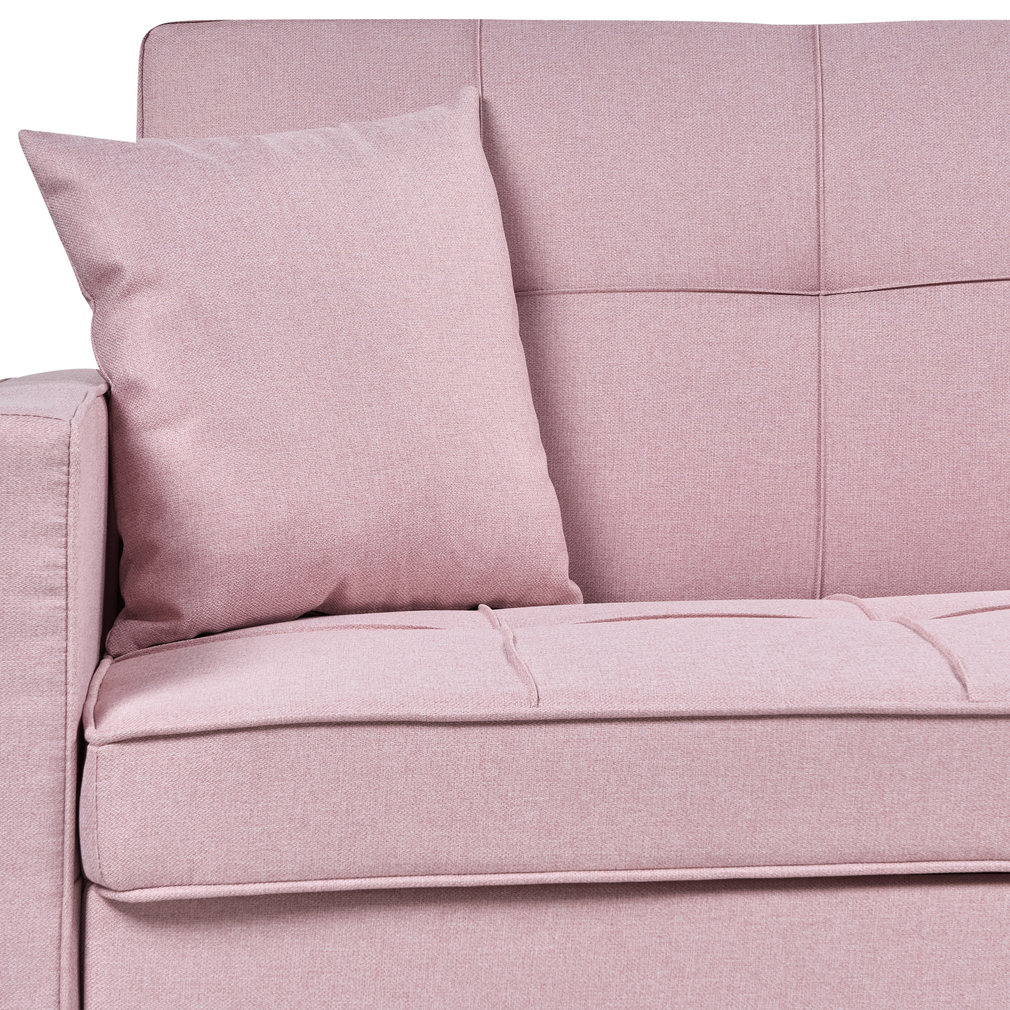 3-Sitzer Schlafsofa pastellrosa GLOMMA