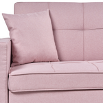 3-Sitzer Schlafsofa pastellrosa GLOMMA