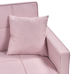 3-Sitzer Schlafsofa pastellrosa GLOMMA