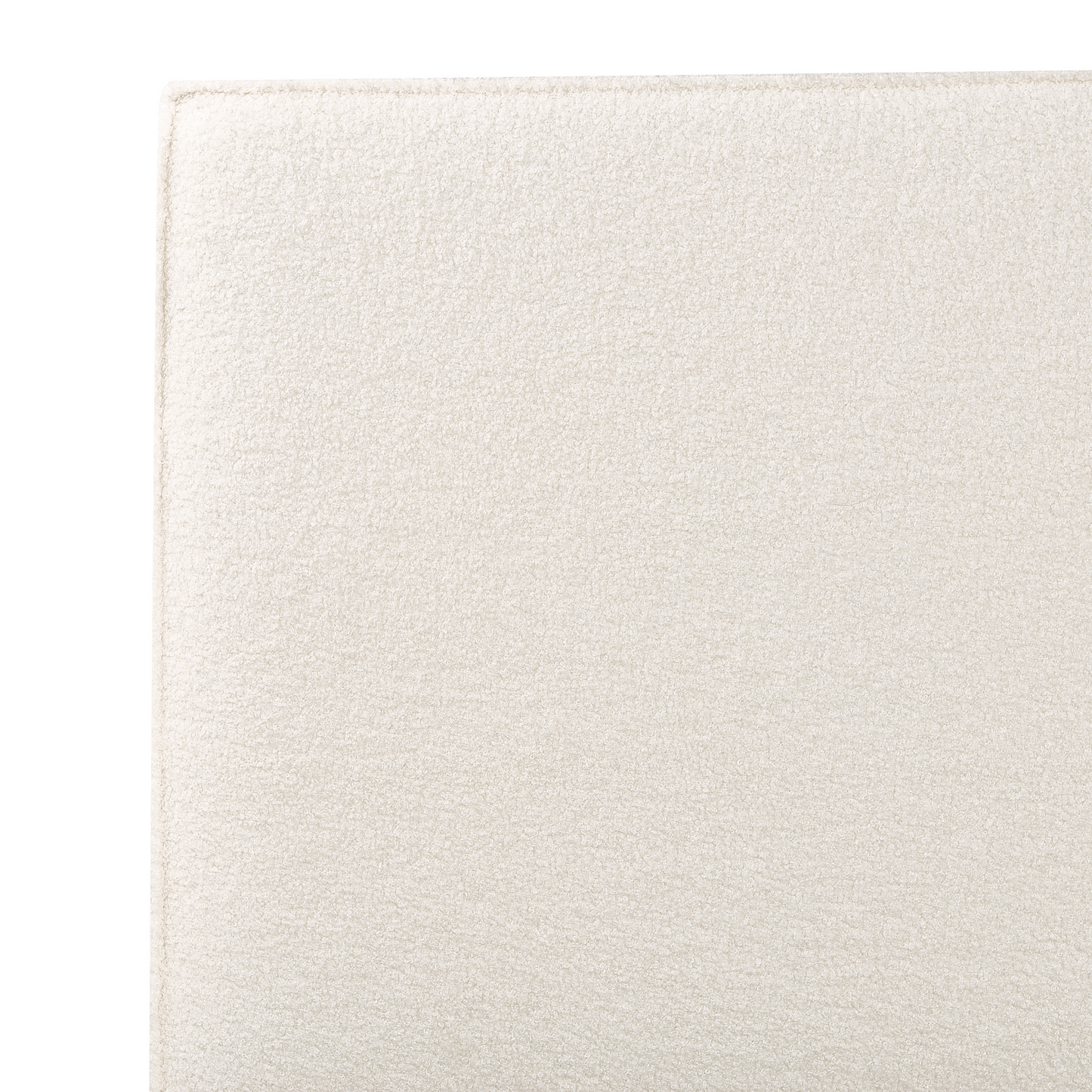 Bett mit Stauraum Bouclé MOISSAC 180 x 200 cm Cremeweiss