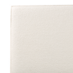 Bett mit Stauraum Bouclé MOISSAC 180 x 200 cm Cremeweiss