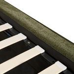 Bett mit Stauraum Bouclé MOISSAC 180 x 200 cm Dunkelgrün