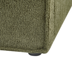 Bett mit Stauraum Bouclé MOISSAC 180 x 200 cm Dunkelgrün