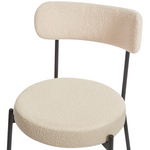 Esszimmerstuhl 2er Set ALLISON Bouclé Hellbeige