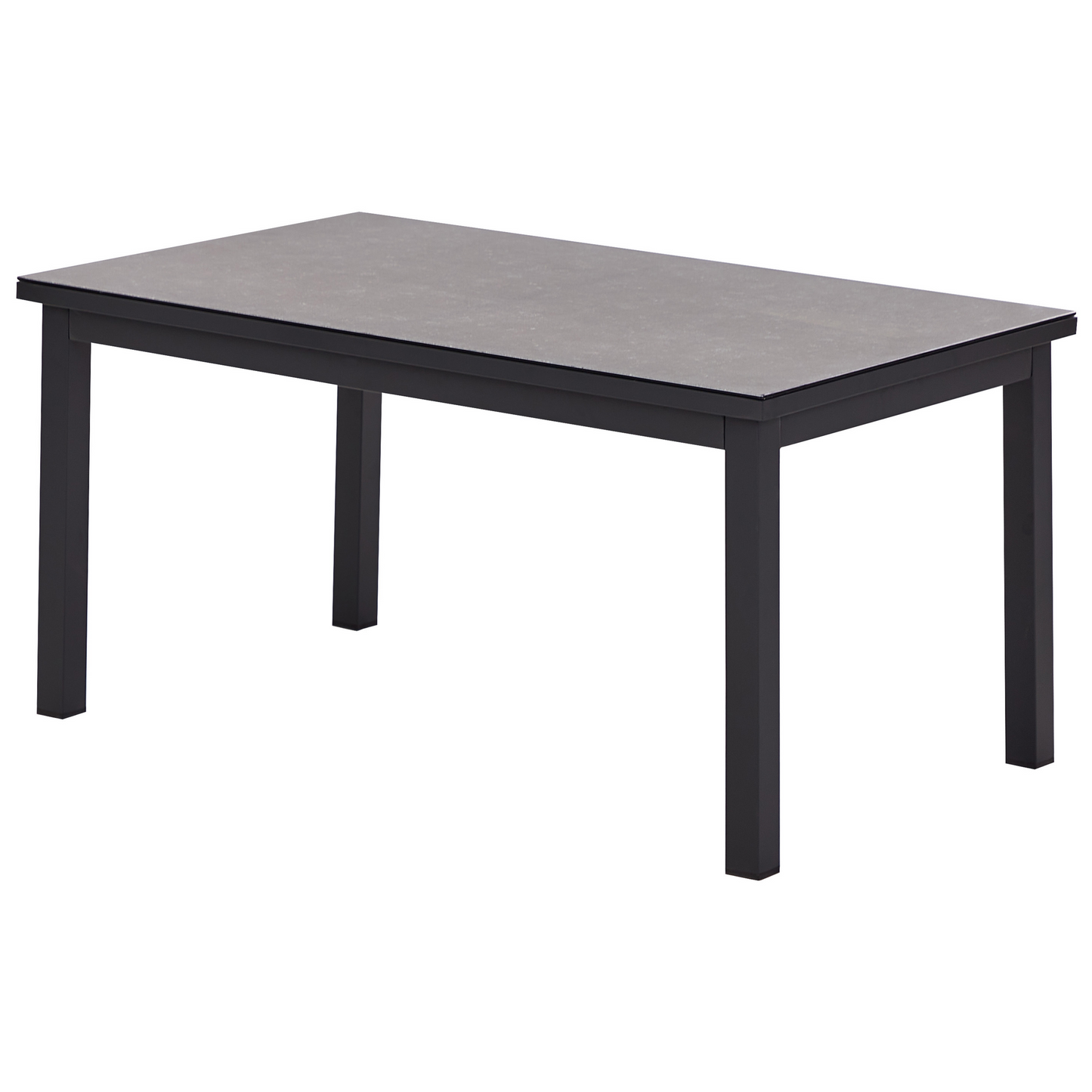 Garten Ecksofa mit Tisch 5-Sitzer MESSINA linksseitig Metall Cremeweiss