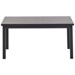 Garten Ecksofa mit Tisch 5-Sitzer MESSINA linksseitig Metall Cremeweiss