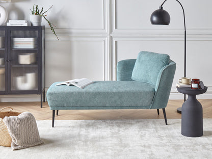 Chaiselongue blau rechtsseitig mit Kissen ARTHEZE