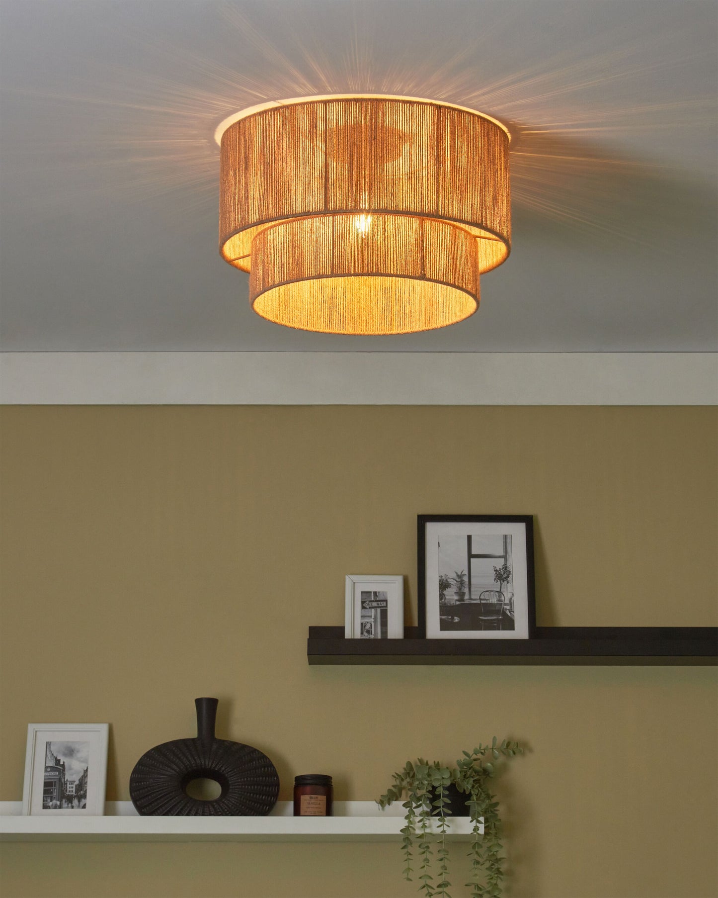 Deckenlampe DORING Jute Naturfarben