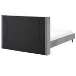 Bett mit Lattenrost Samtstoff VILLETTE 160 x 200 cm Grau