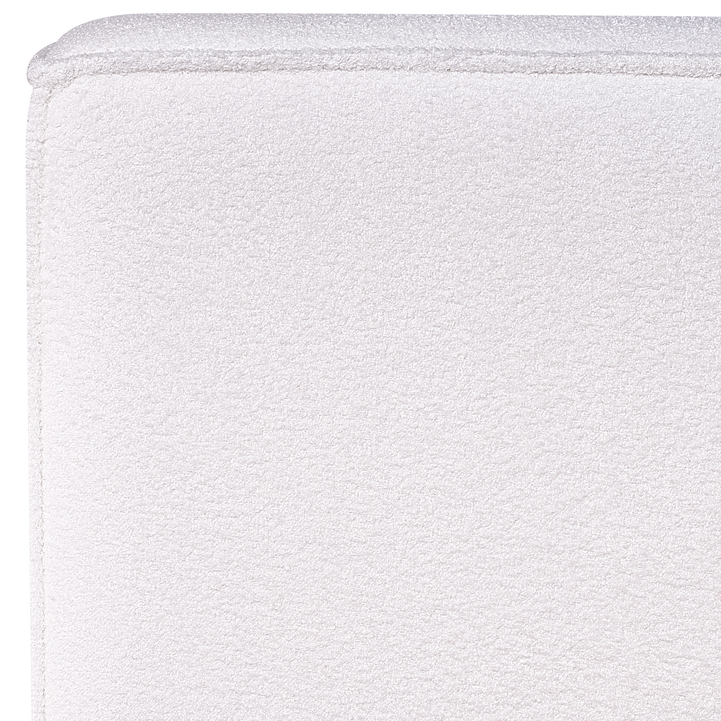 Bett mit Lattenrost Bouclé LINARDS 160 x 200 cm Weiss