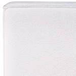 Bett mit Lattenrost Bouclé LINARDS 160 x 200 cm Weiss