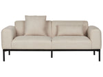 2-Sitzer Sofa Leinenoptik hellbeige MALMOS